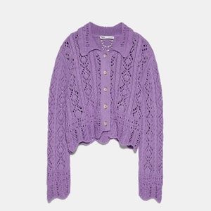 ZARA STRUCTURED KNIT JACKET